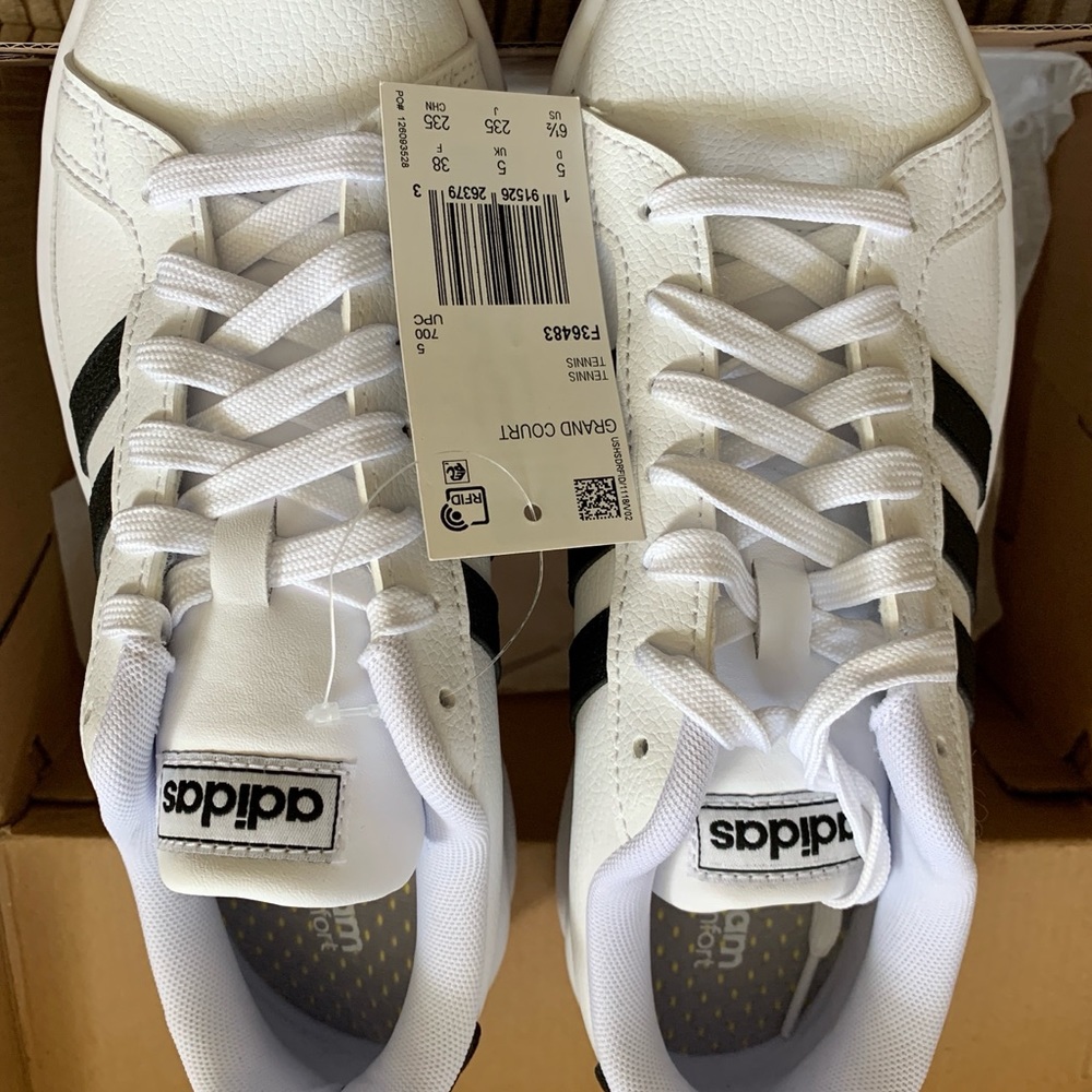 NIB Adidas White Grand Court Women’s Sneakers 6.5